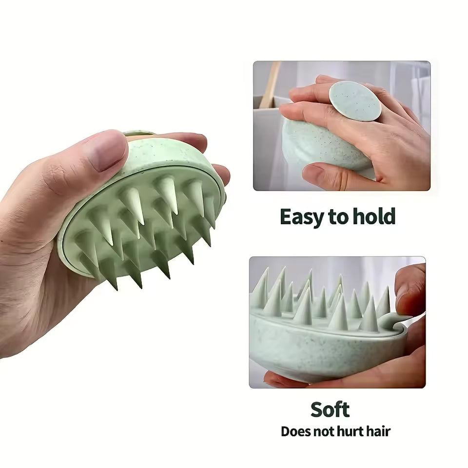Silicone Shampoo Brush - Scalp and Body Massage Comb