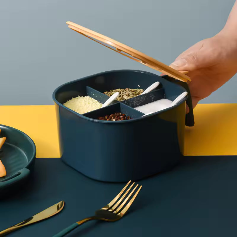 Organize Your Spices with This 4-in-1 Airtight Kitchen Storage Box and Dispenser