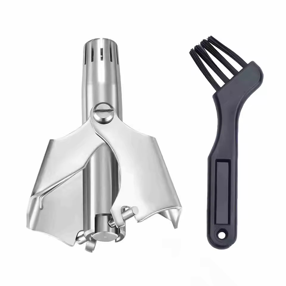 Nose Hair Trimmer - Stainless Steel - Manual Washable Portable