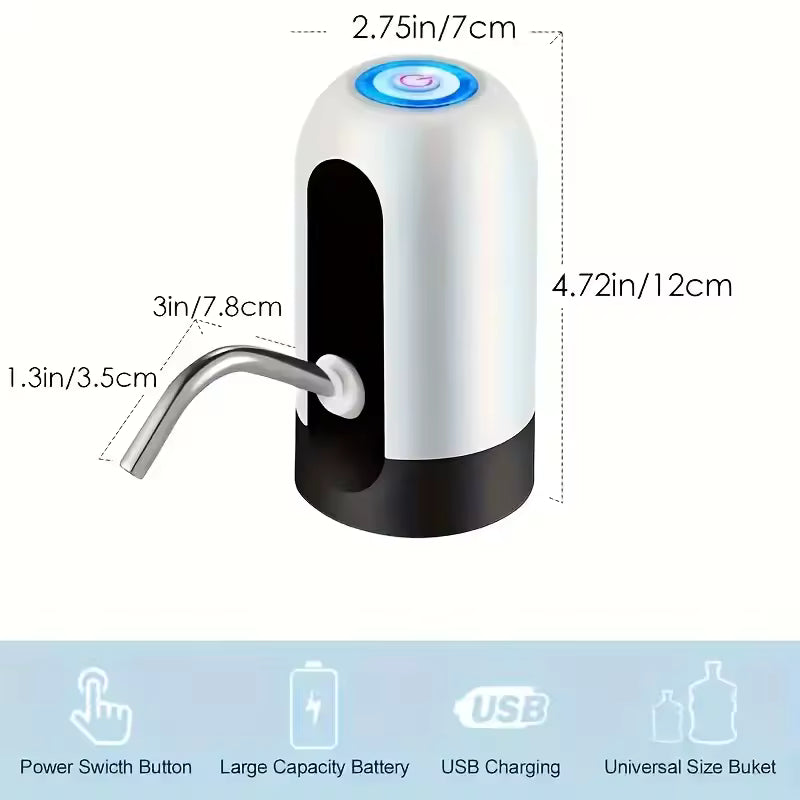 Electric Water Dispenser Bottle Pump -  USB Rechargeable Automatic Dispenser
