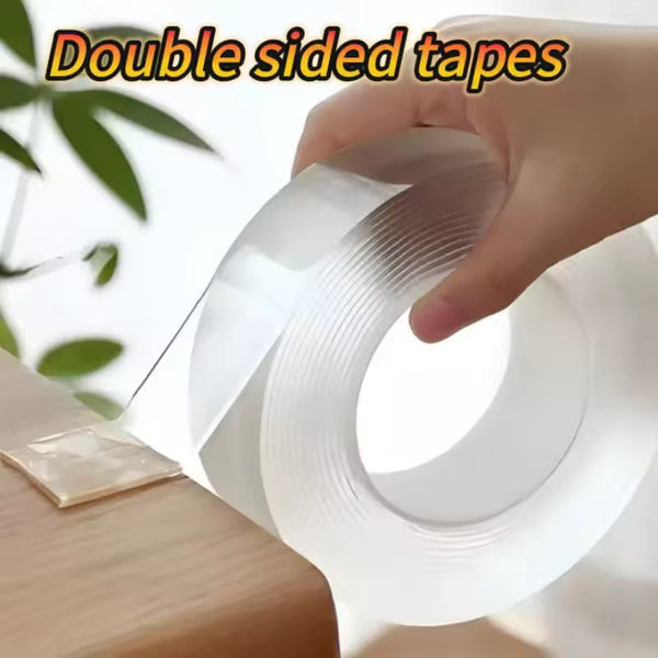 Strong, Reusable & Transparent Nano / Double Tape: The Ultimate Waterproof Adhesive for Every DIY Project.
