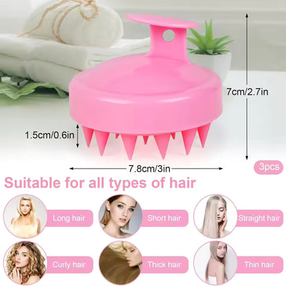 Silicone Shampoo Brush - Scalp and Body Massage Comb