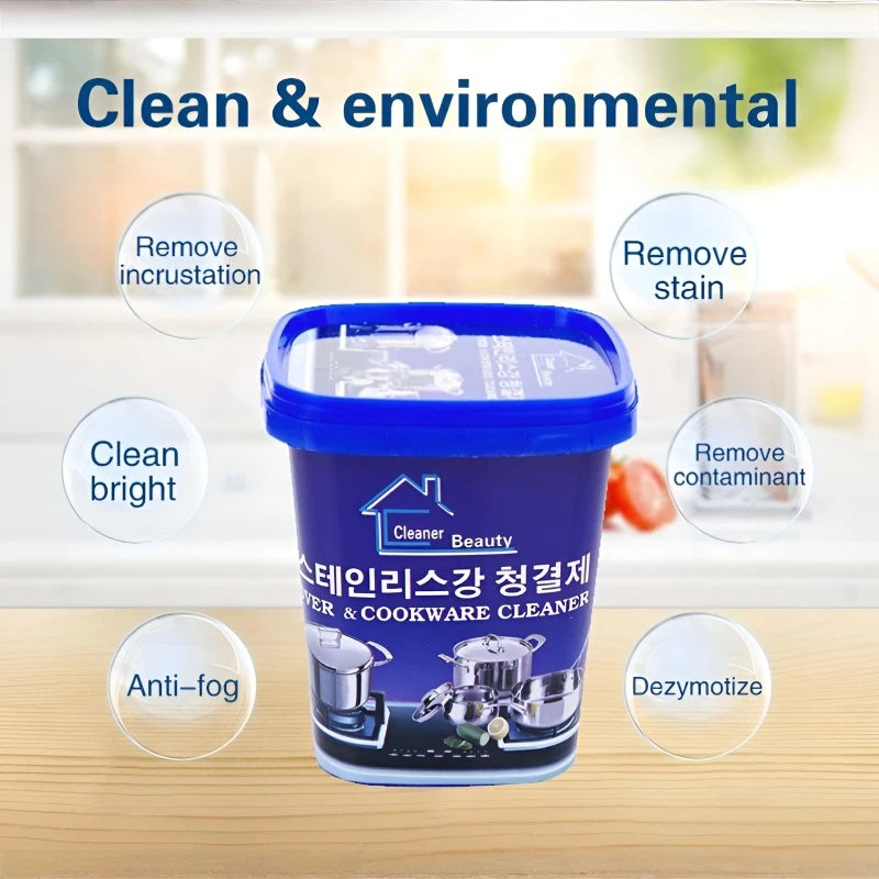 Stainless Steel Cleaning Cream Kitchenware Stain Dirt Cleaner Pot  Rust Removal