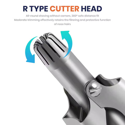 Nose Hair Trimmer - Stainless Steel - Manual Washable Portable