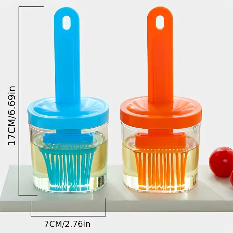 Upgrade Your Kitchen with a Dustproof, High-Temp Oil Brush & Bottle Set