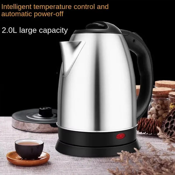 Electric Kettle 2L Hot Water Kettle Stainless Steel Electric Teapot Coffee Tea Beverage Boiler Electric Water Heater 220v