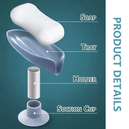 Leaf Soap Holder  Suction Cup Drain  Soap Rack