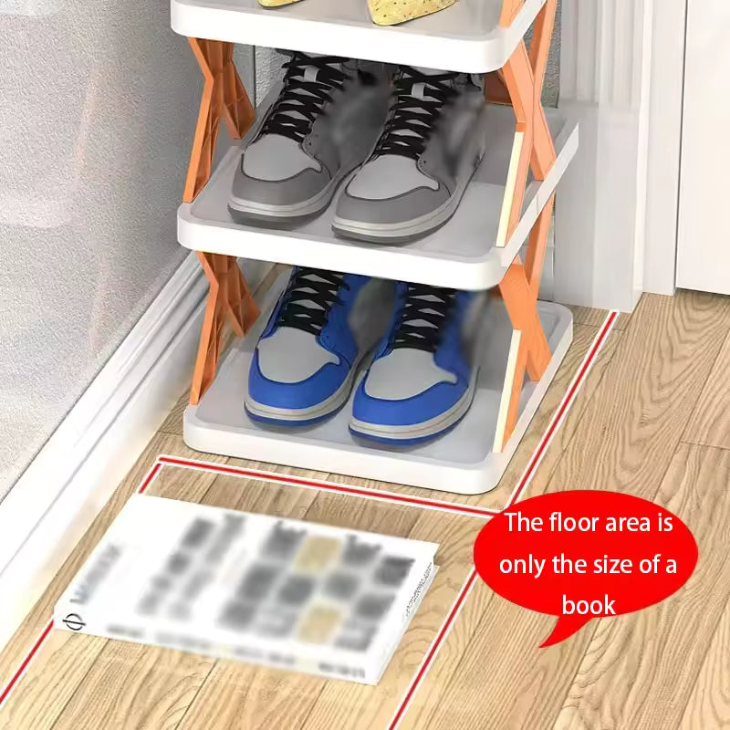 Maximize Your Entryway Space with a Stackable, 5-Layer Shoe Rack Organizer.