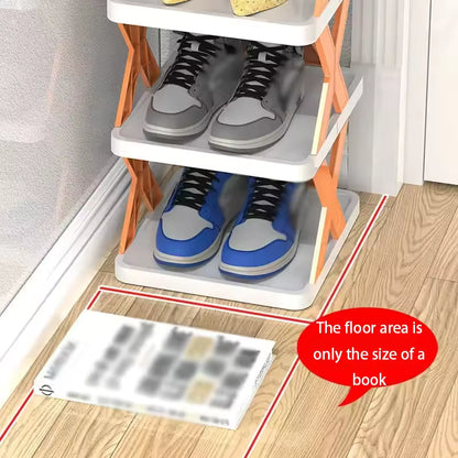 Maximize Your Entryway Space with a Stackable, 5-Layer Shoe Rack Organizer.