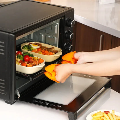 Silicone Pot Holder Gloves Pair Non-Slip Grip Anti-Scalding