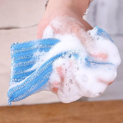 4pcs Double Sided Dishwashing Sponge