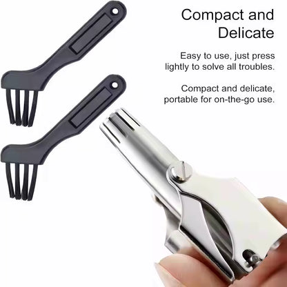 Nose Hair Trimmer - Stainless Steel - Manual Washable Portable