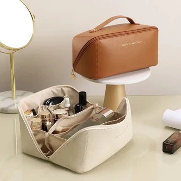 PU Leather Portable Makeup Pouch Cosmetic Bag