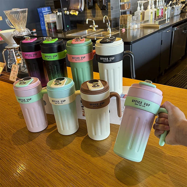 650ML Smart Temperature Display Stainless Steel Insulated Mug with Handle