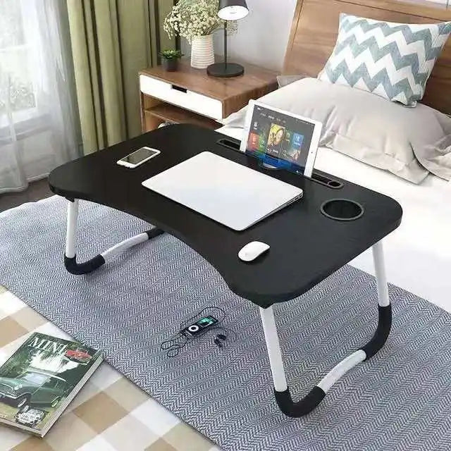Foldable Computer Desk & Bed Tray - Space-Saving Study + Laptop Table