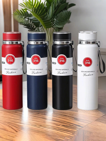 Hot or Cold for Hours 1000ml Insulated Stainless Steel Water Bottle for Outdoor Adventures