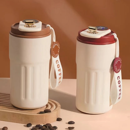 450 ML Premium 304 Stainless Steel Coffee Cup with Intelligent Temperature Display