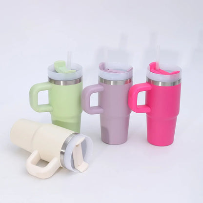 Kids Tumbler 14oz/420ML Thermal Cup with Handle – Perfect for School, Home & Travel