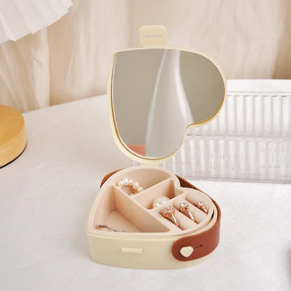 Multi-functional Travel Jewelry Organizer with Mirror and Separators