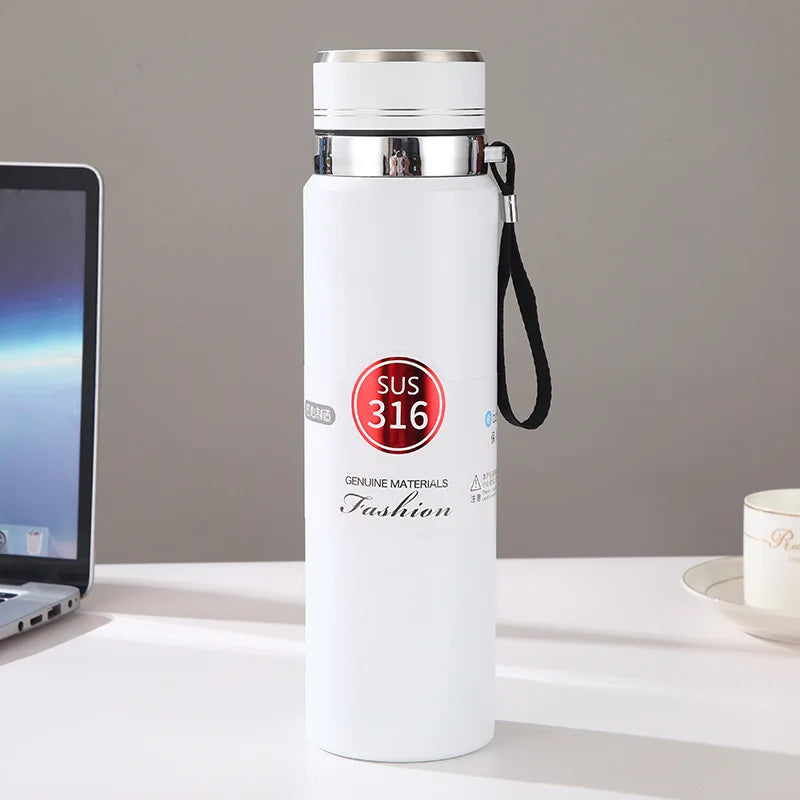 Hot or Cold for Hours 1000ml Insulated Stainless Steel Water Bottle for Outdoor Adventures