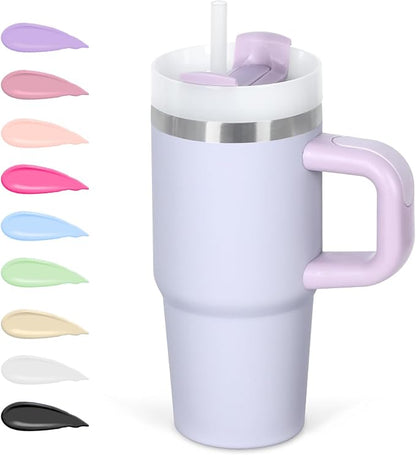 Kids Tumbler 14oz/420ML Thermal Cup with Handle – Perfect for School, Home & Travel