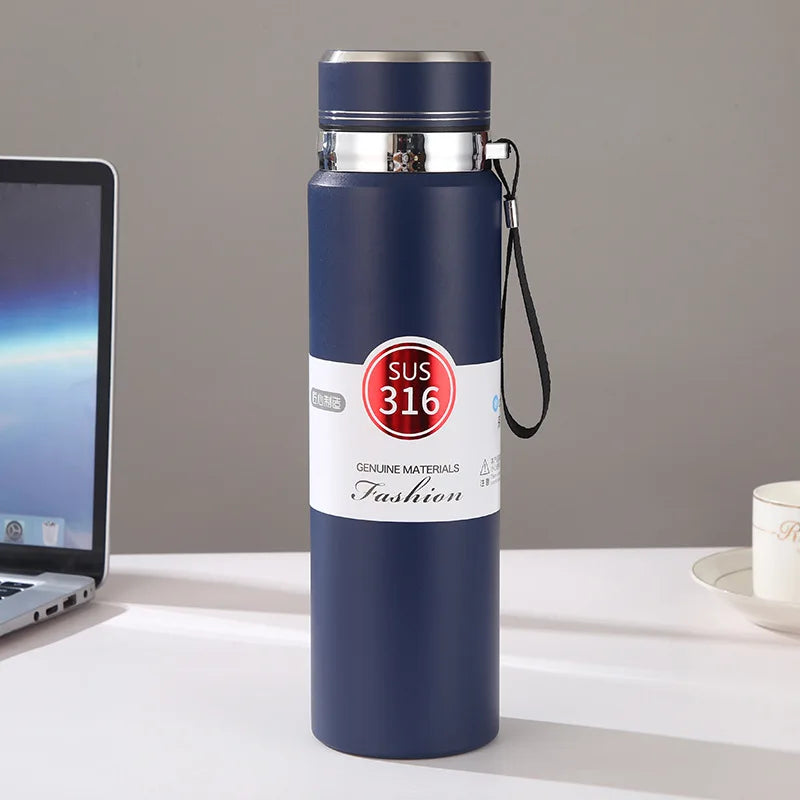 Hot or Cold for Hours 1000ml Insulated Stainless Steel Water Bottle for Outdoor Adventures