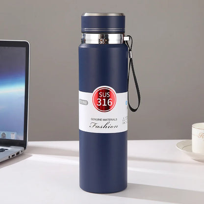 Hot or Cold for Hours 1000ml Insulated Stainless Steel Water Bottle for Outdoor Adventures