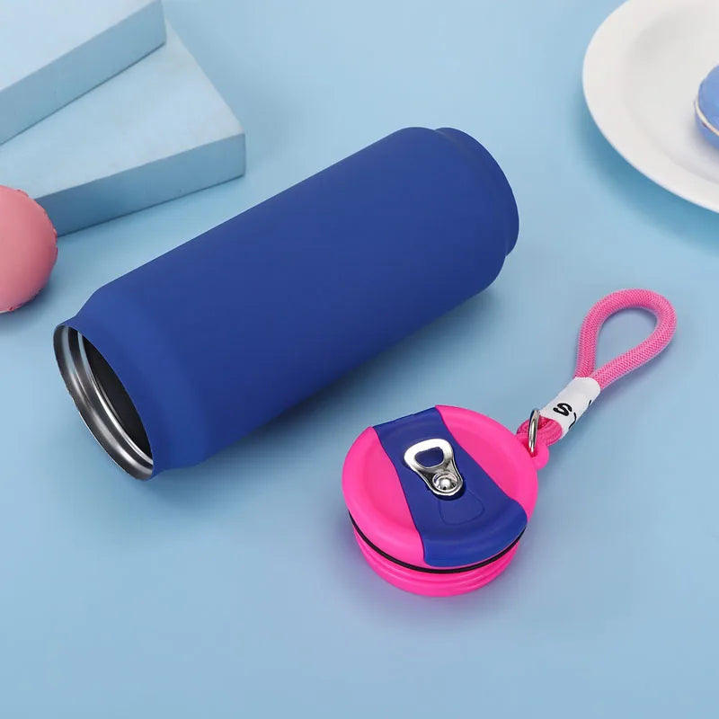 Can Design Durable 500ml Insulated Water Bottle/Coffee Mug for Outdoor & Home