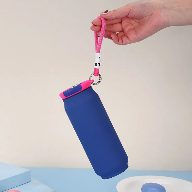 Can Design Durable 500ml Insulated Water Bottle/Coffee Mug for Outdoor & Home