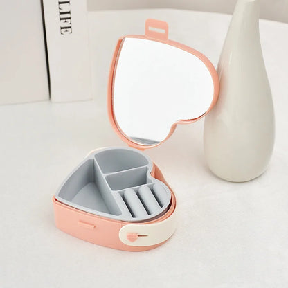 Multi-functional Travel Jewelry Organizer with Mirror and Separators