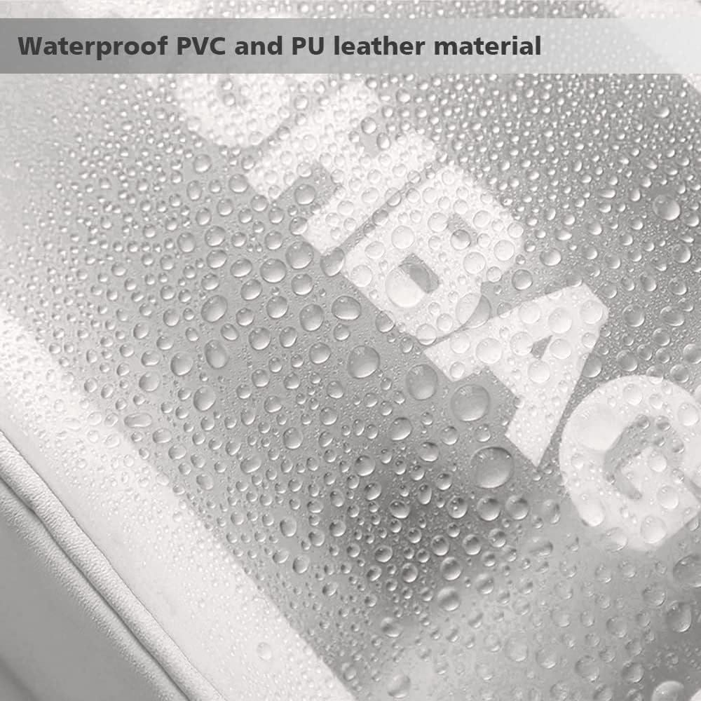 3PCS Clear Toiletry Bags, Wash Bag, Clear PU Makeup Bag Cosmetic Bag