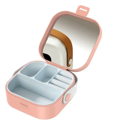 Multi-functional Travel Jewelry Organizer with Mirror and Separators