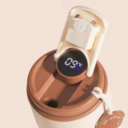 450 ML Premium 304 Stainless Steel Coffee Cup with Intelligent Temperature Display