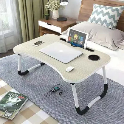 Foldable Computer Desk & Bed Tray - Space-Saving Study + Laptop Table