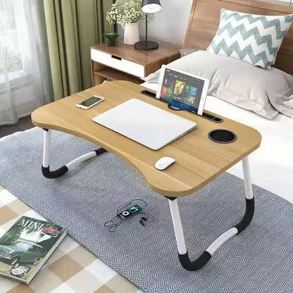 Foldable Computer Desk & Bed Tray - Space-Saving Study + Laptop Table