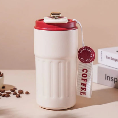 450 ML Premium 304 Stainless Steel Coffee Cup with Intelligent Temperature Display