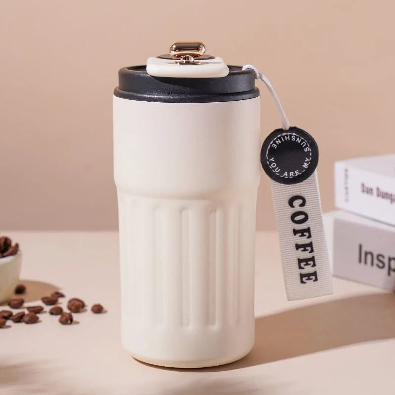 450 ML Premium 304 Stainless Steel Coffee Cup with Intelligent Temperature Display