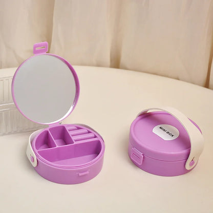 Multi-functional Travel Jewelry Organizer with Mirror and Separators