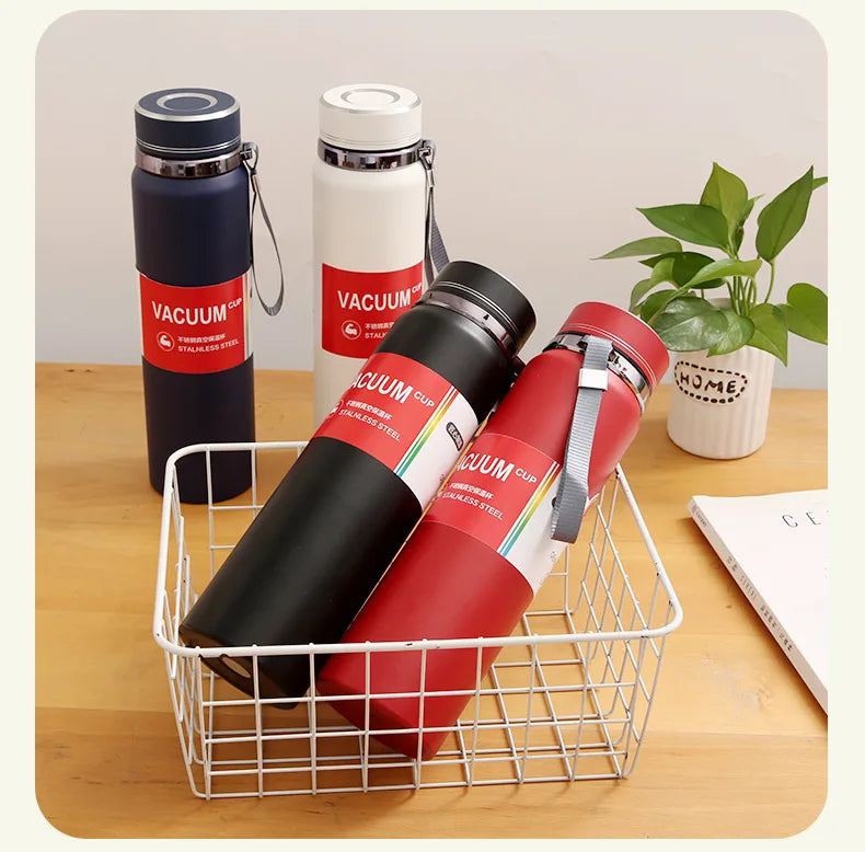 Hot or Cold for Hours 1000ml Insulated Stainless Steel Water Bottle for Outdoor Adventures