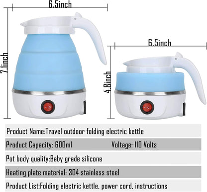 Portable Travel Kettle Compact 600ml Boiler for Home & Adventures