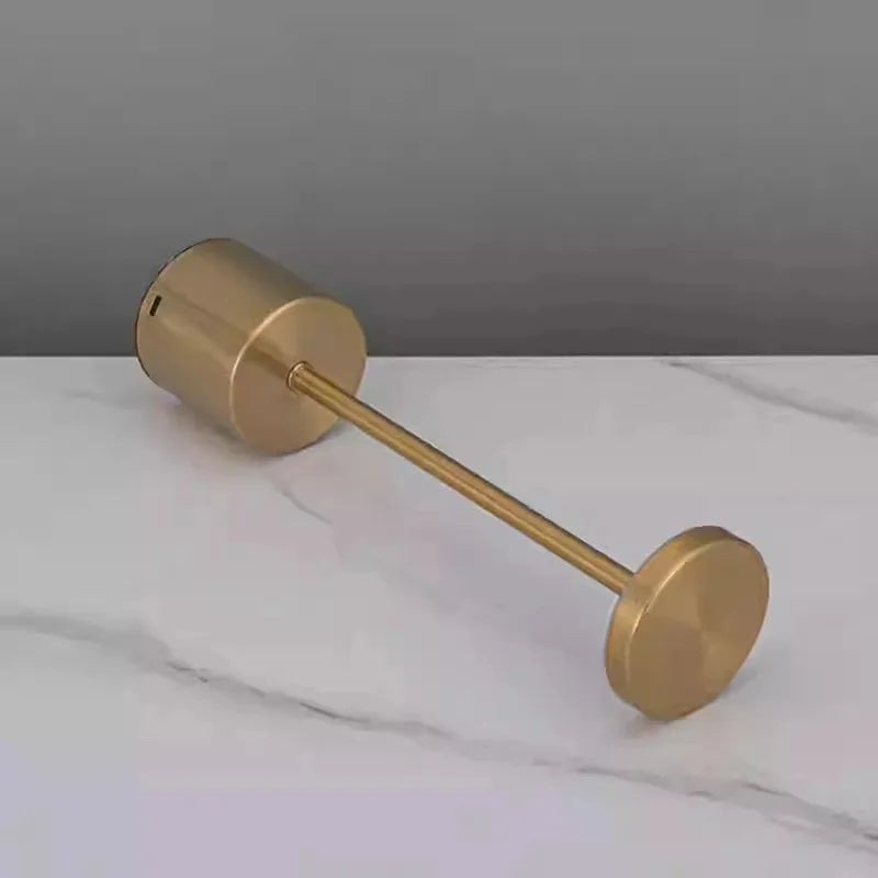 Rechargeable Touch Table Lamp - 3 Color LED Night Light Metal Body Retro Style