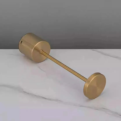 Rechargeable Touch Table Lamp - 3 Color LED Night Light Metal Body Retro Style