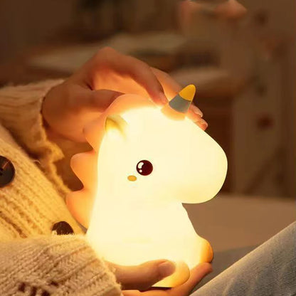 Adorable Unicorn  Night Light for Kids - USB Rechargeable & Touch Control