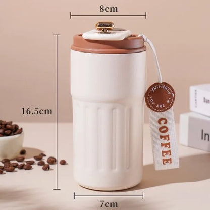 450 ML Premium 304 Stainless Steel Coffee Cup with Intelligent Temperature Display