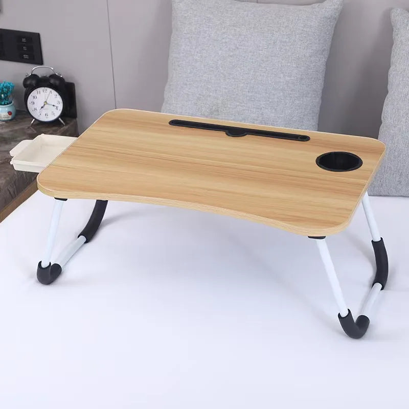 Foldable Computer Desk & Bed Tray - Space-Saving Study + Laptop Table