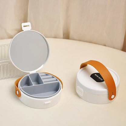 Multi-functional Travel Jewelry Organizer with Mirror and Separators