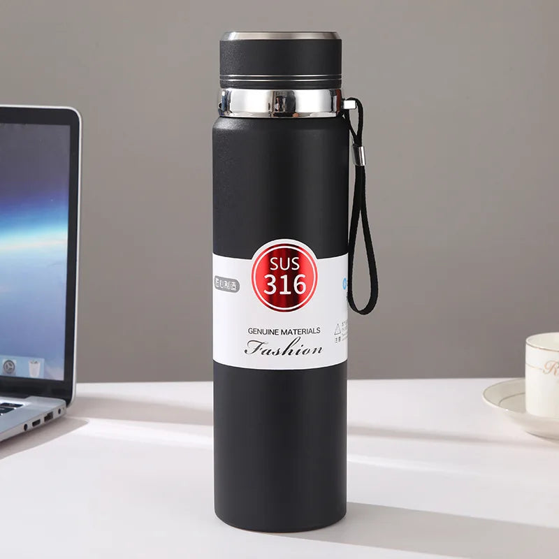 Hot or Cold for Hours 1000ml Insulated Stainless Steel Water Bottle for Outdoor Adventures