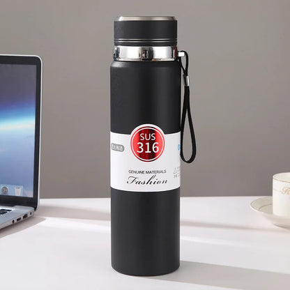 Hot or Cold for Hours 1000ml Insulated Stainless Steel Water Bottle for Outdoor Adventures