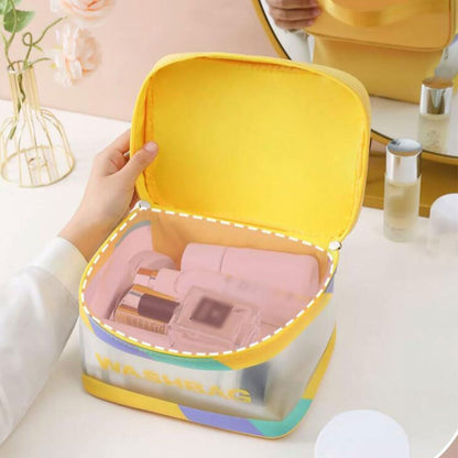 Large-Capacity Waterproof Cosmetic-Toiletry Bag for Travel & Home Storage