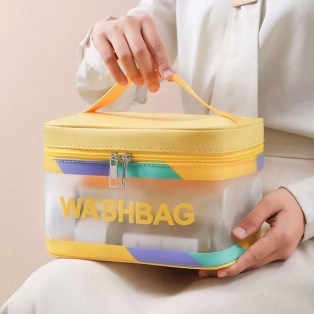 Large-Capacity Waterproof Cosmetic-Toiletry Bag for Travel & Home Storage